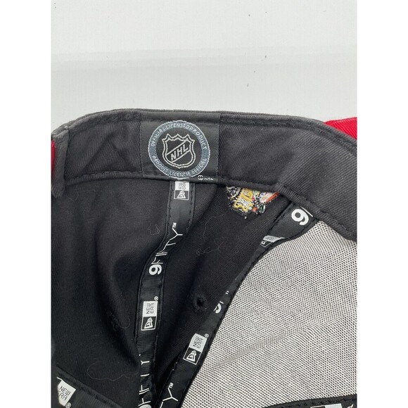 New Era 9Fifty Chicago Blackhawks Snapback Hat Raised Embroidery Logo OSFM - Picture 7 of 8